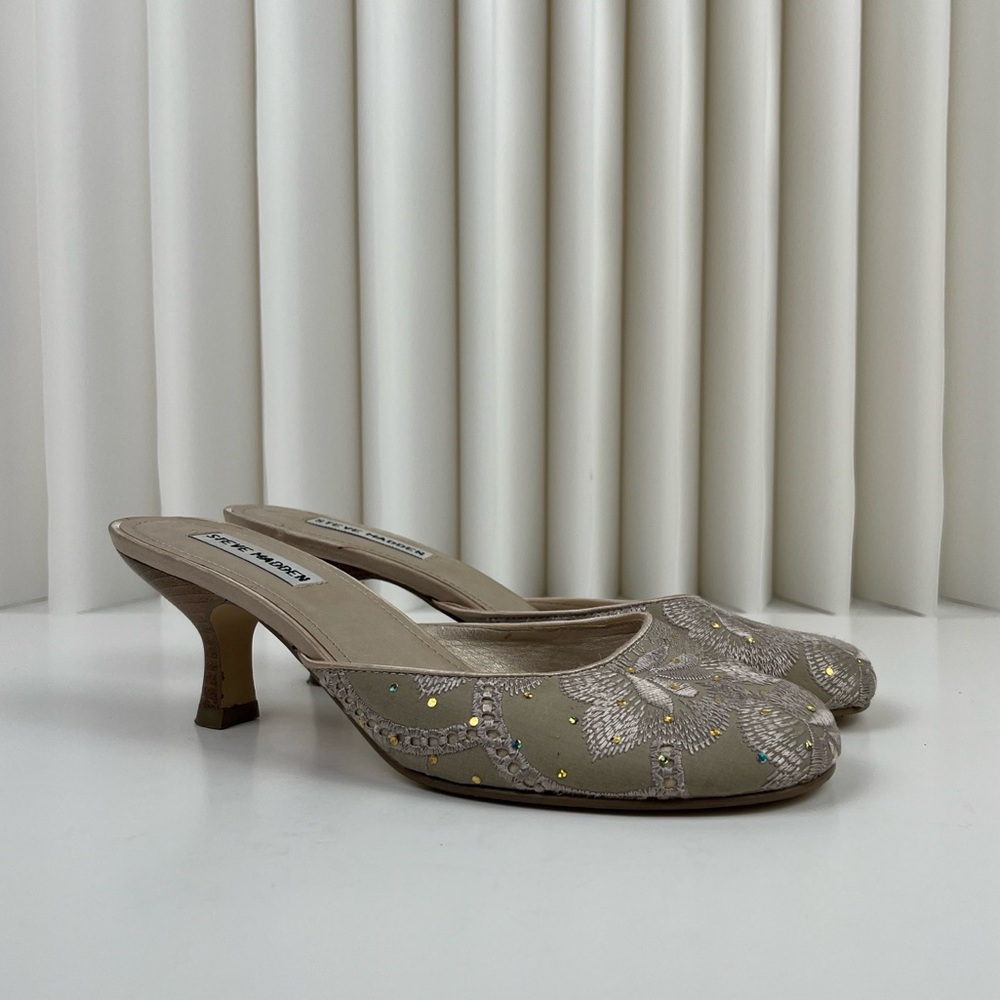 Steve Madden Women's Silk Embellished Heels